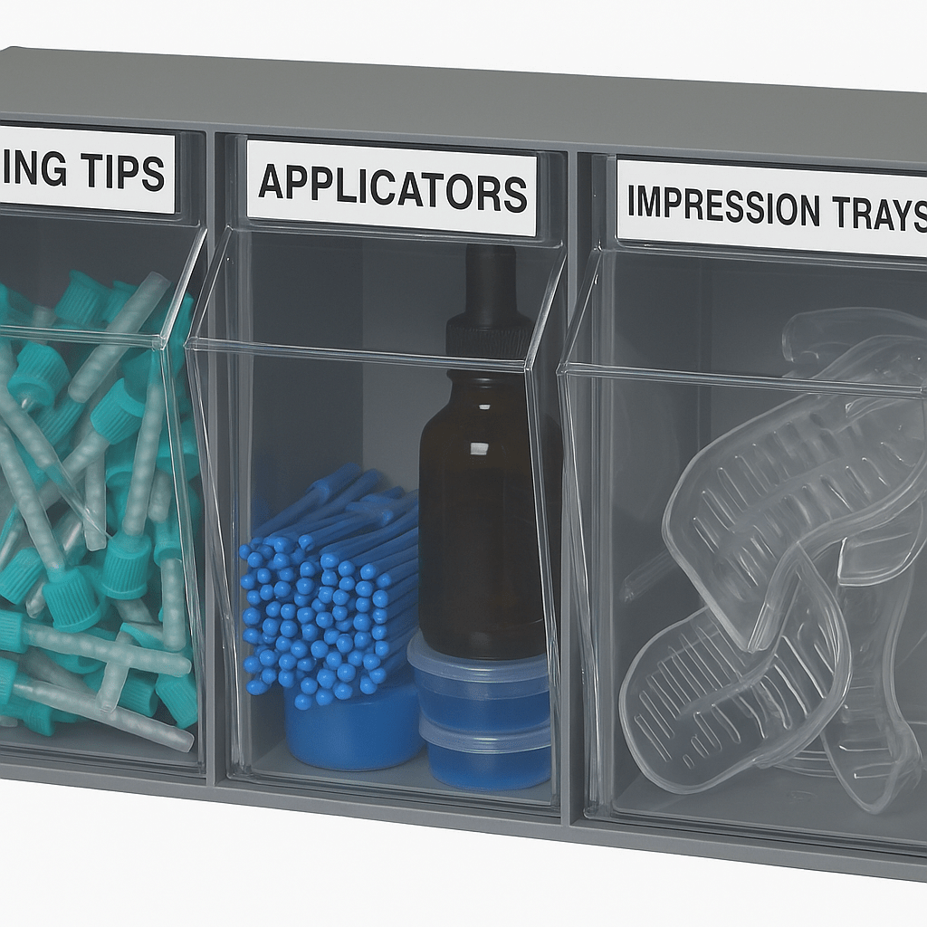Dental Wall Storage & Clear Tip-Out Bins - Industrial 4 Less