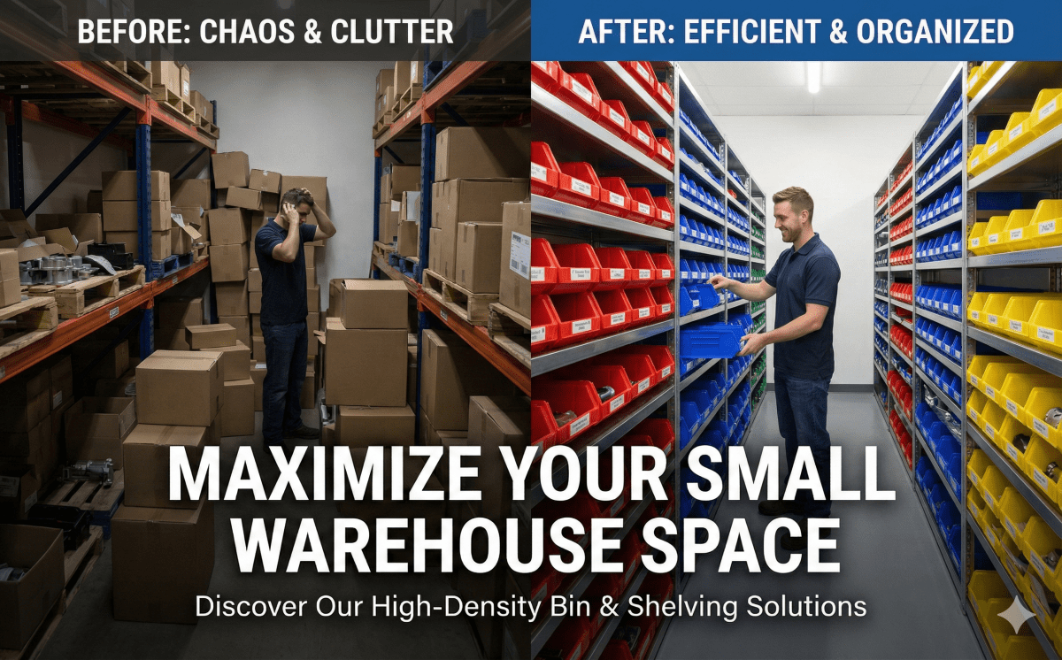 The Best Storage Solutions for Small Warehouses: Why Bins & Shelving Packages Win - Industrial 4 Less