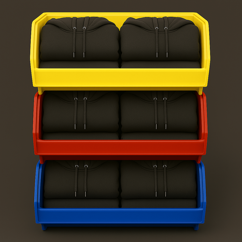 Hoodie Storage Bins - Industrial 4 Less