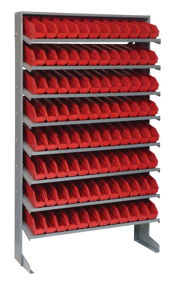 Single Sided Gravity Shelf Bin Organizers - Industrial 4 Less