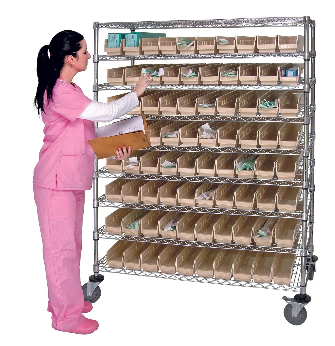 Suture Cart with Bins - Industrial 4 Less