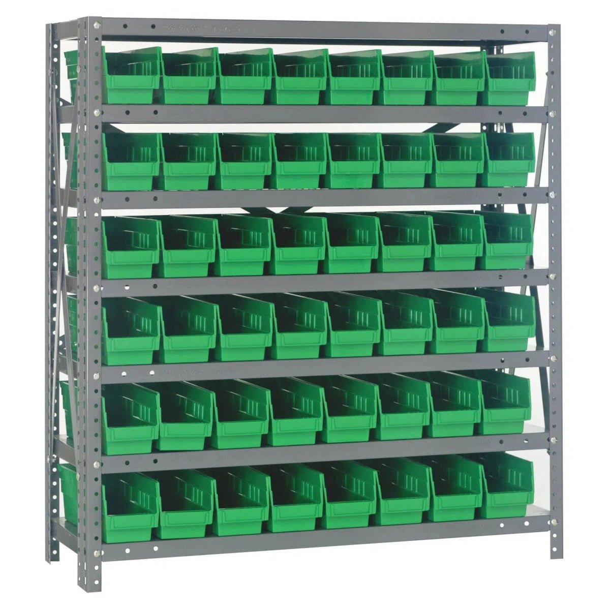 1239 - 101 | 12" x 36" x 39" Shelving Unit with 48 Bins - Industrial 4 Less