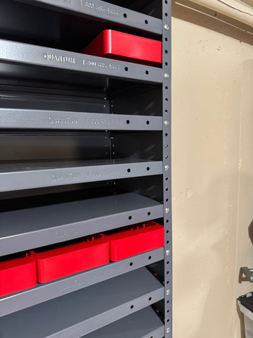 Closed Shelf Bin Organizer with Euro Drawers