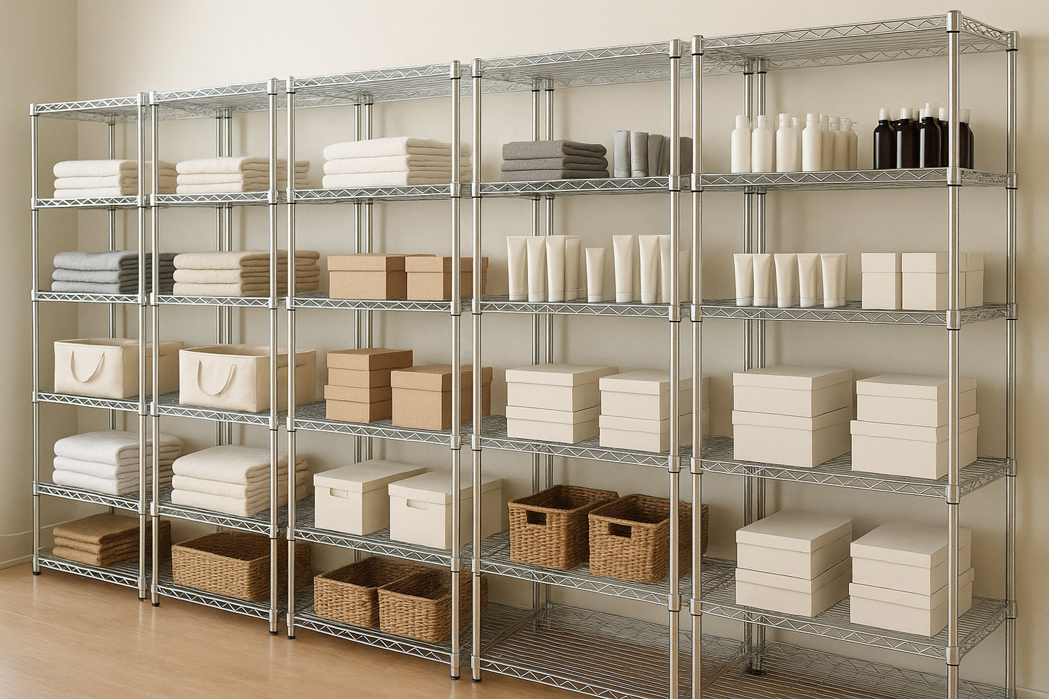 Chroem Wire Shelving