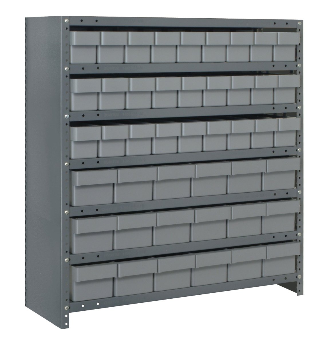 CL1839 - 624 | 18" x 36" x 39" Shelving Unit with 45 Bins - Closed Shelf Bin Organizers - Industrial 4 Less