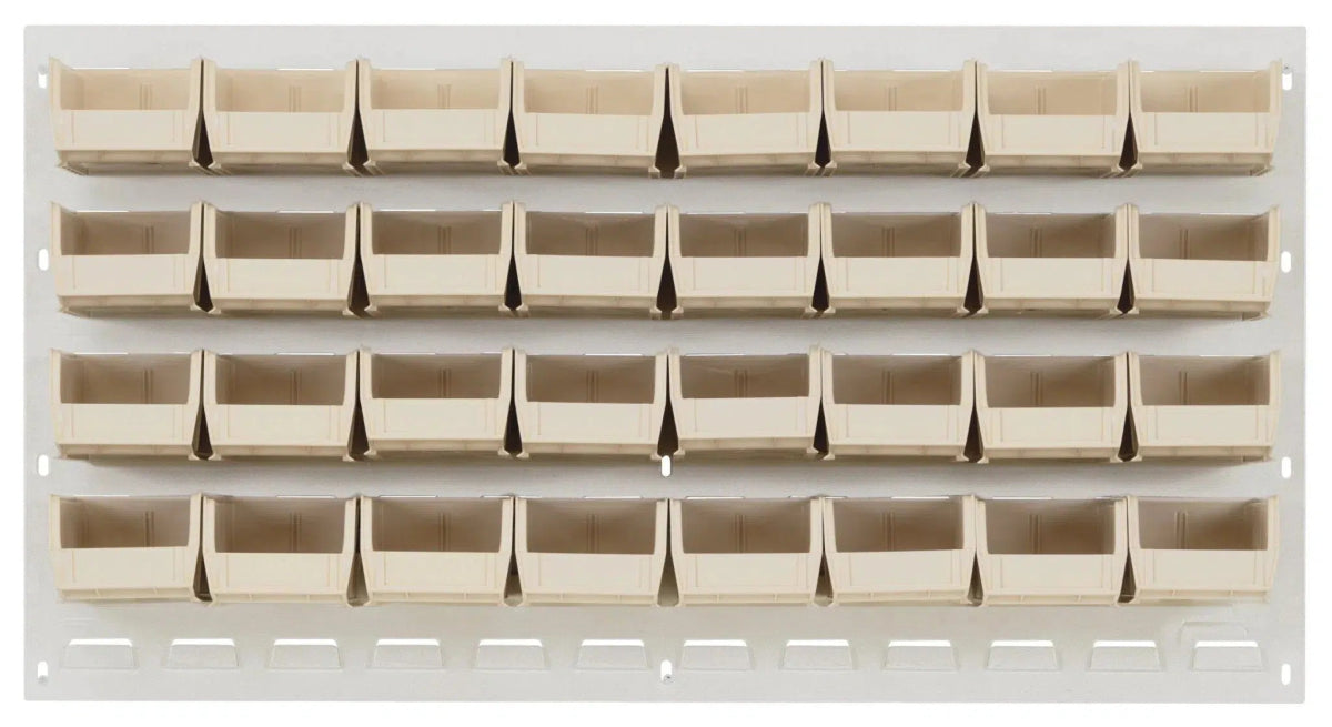 QLP - 3619HC - 210 - 32 - louvered panels with storage bins > wall mounted panels with hanging bins - Industrial 4 Less