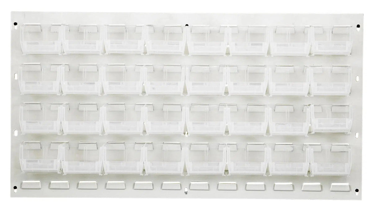 QLP - 3619HC - 220 - 32 - louvered panels with storage bins > wall mounted panels with hanging bins - Industrial 4 Less
