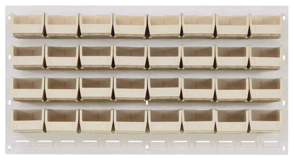 QLP - 3619HC - 220 - 32 - louvered panels with storage bins > wall mounted panels with hanging bins - Industrial 4 Less