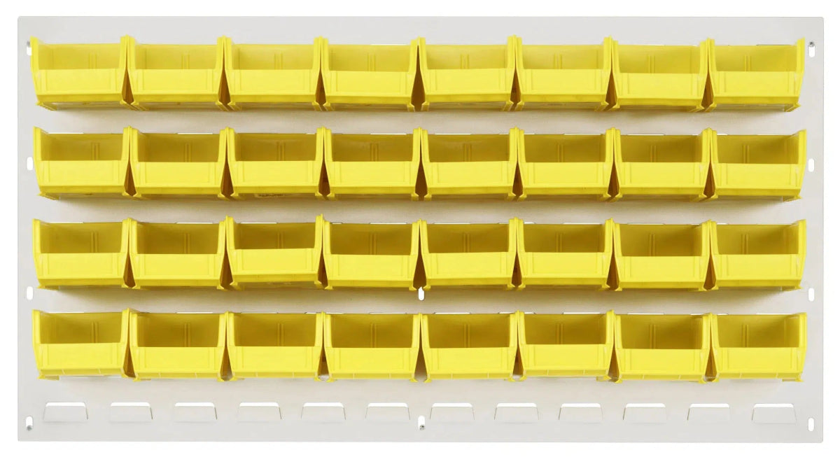 QLP - 3619HC - 220 - 32 - louvered panels with storage bins > wall mounted panels with hanging bins - Industrial 4 Less