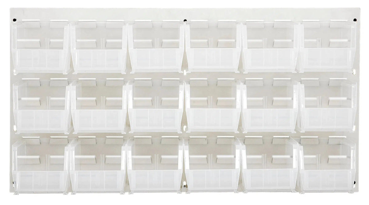 QLP - 3619HC - 230 - 18 - louvered panels with storage bins > wall mounted panels with hanging bins - Industrial 4 Less
