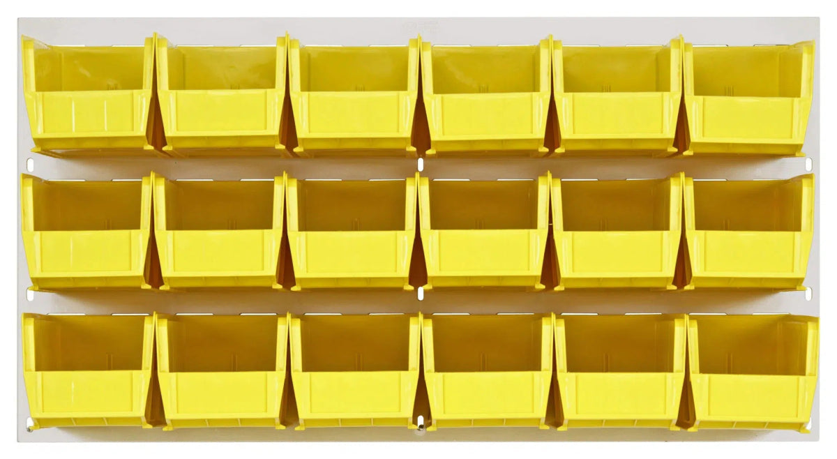 QLP - 3619HC - 230 - 18 - louvered panels with storage bins > wall mounted panels with hanging bins - Industrial 4 Less