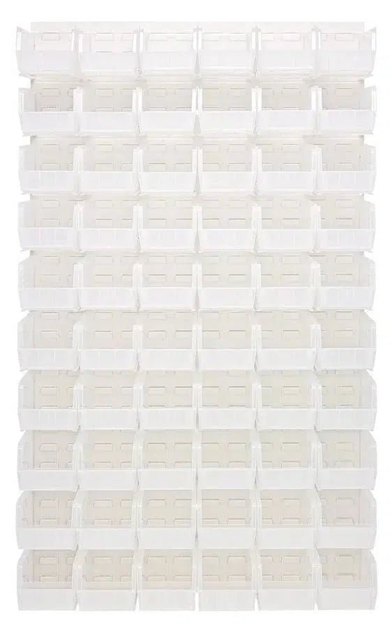 QLP - 3661HC - 230 - 60 - louvered panels with storage bins > wall mounted panels with hanging bins - Industrial 4 Less