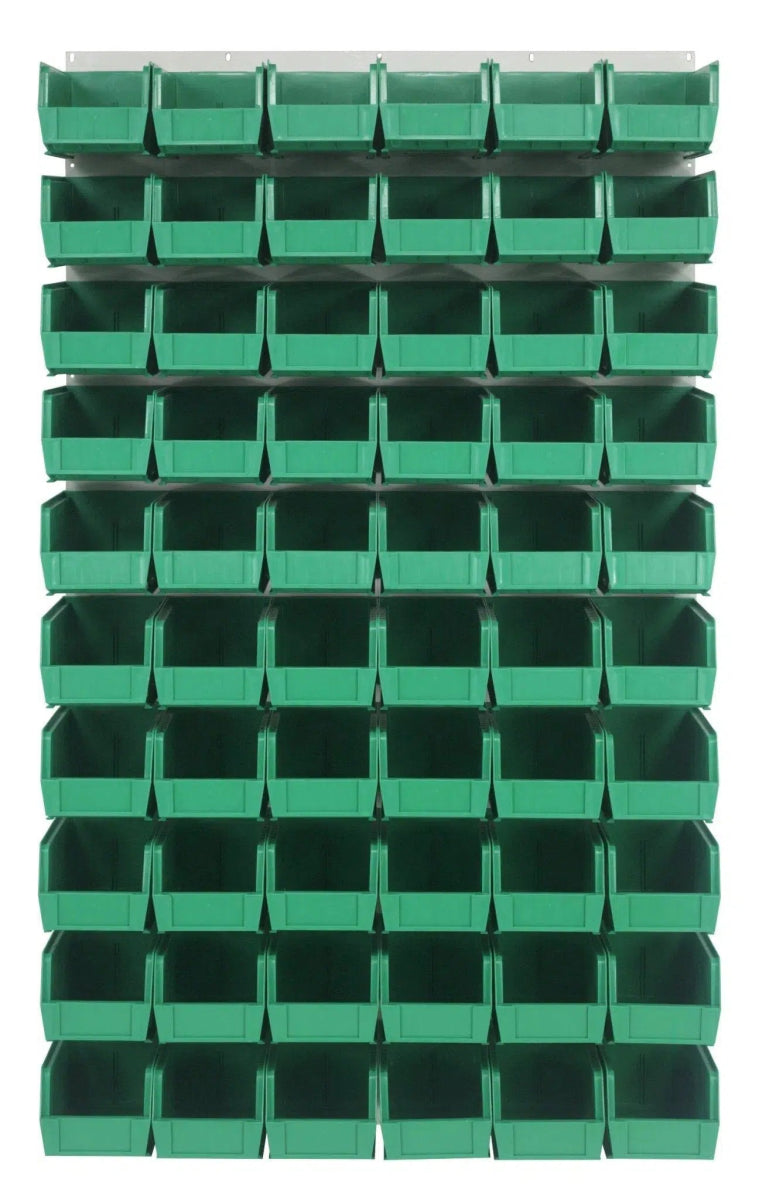 QLP - 3661HC - 230 - 60 - louvered panels with storage bins > wall mounted panels with hanging bins - Industrial 4 Less