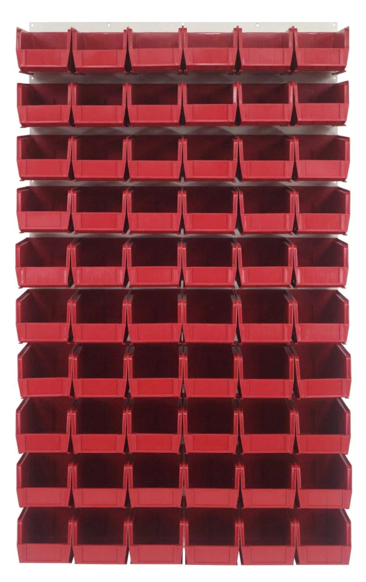 QLP - 3661HC - 230 - 60 - louvered panels with storage bins > wall mounted panels with hanging bins - Industrial 4 Less