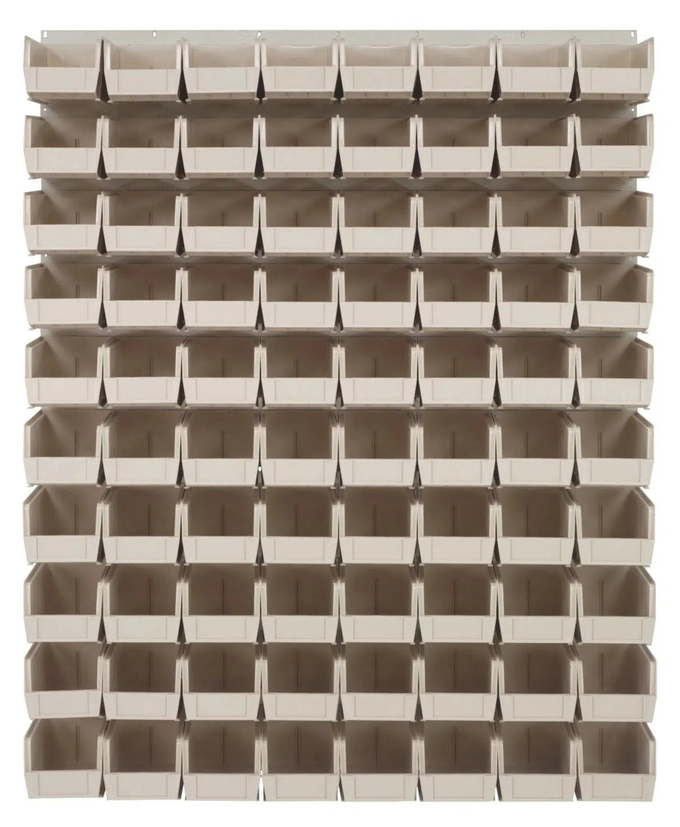 QLP - 4861HC - 230 - 80 - louvered panels with storage bins > wall mounted panels with hanging bins - Industrial 4 Less