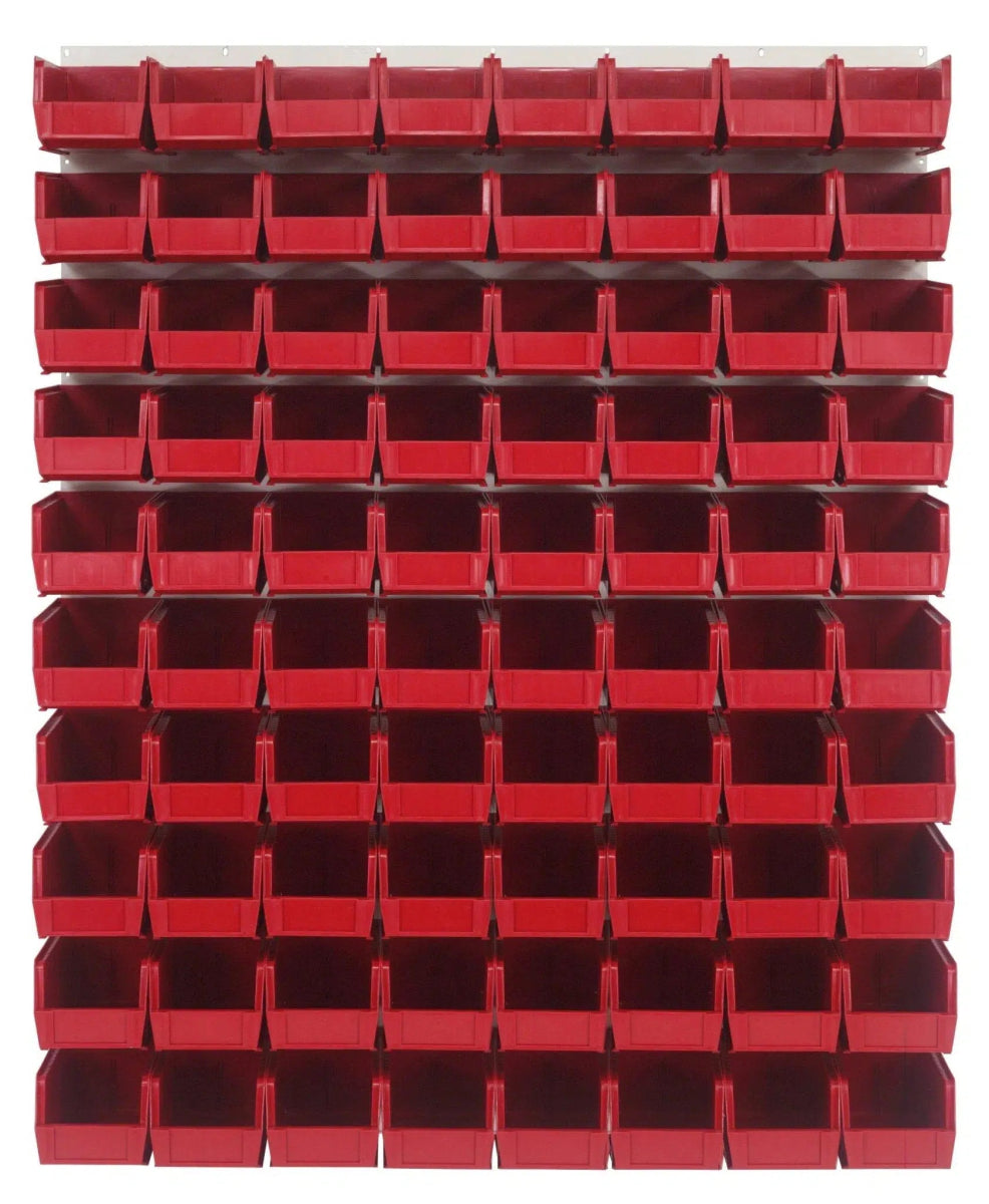 QLP - 4861HC - 230 - 80 - louvered panels with storage bins > wall mounted panels with hanging bins - Industrial 4 Less