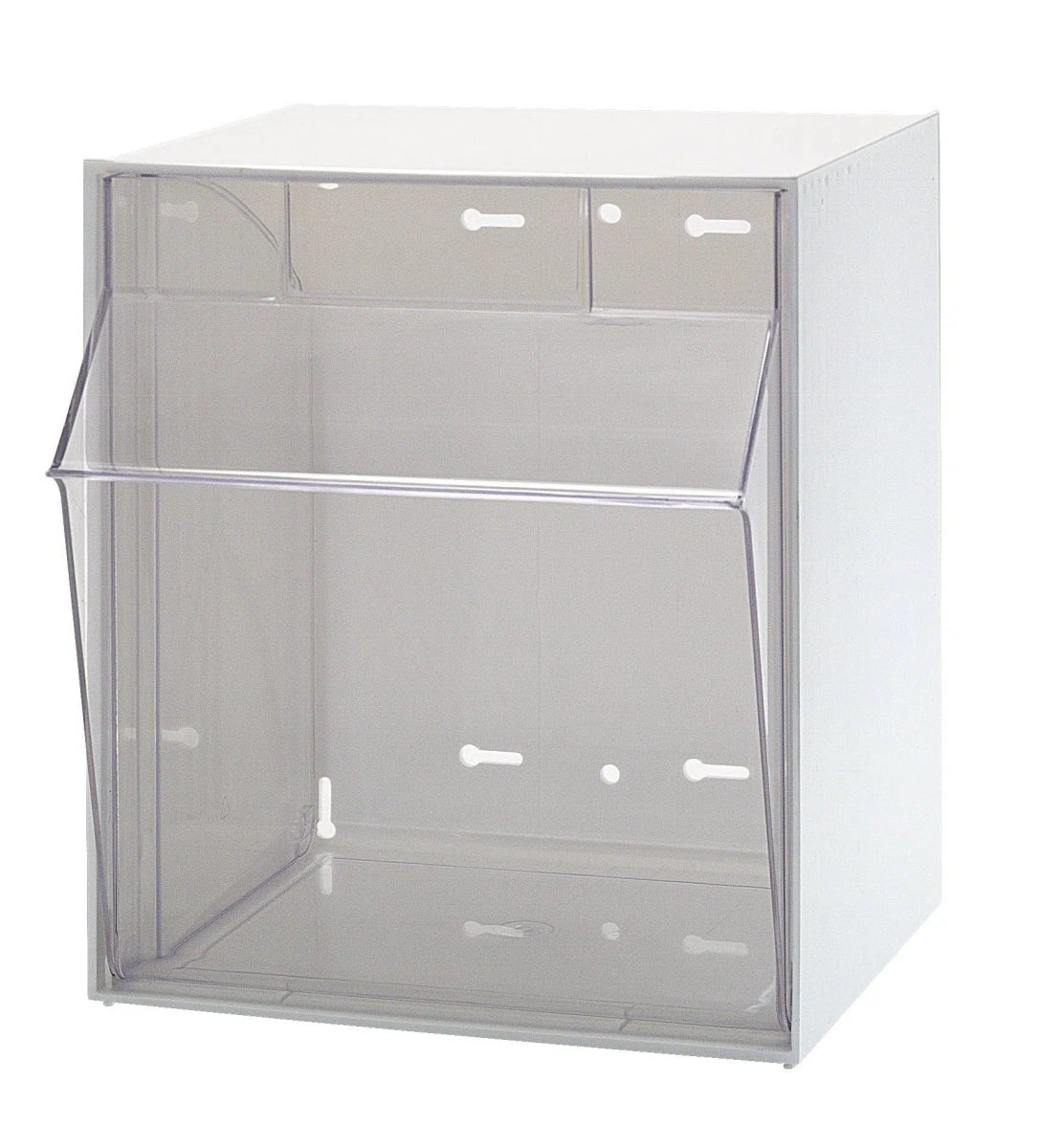 QTB301 | 1 Compartment Tip Out Bin - Clear Tip Out Bins - Industrial 4 Less