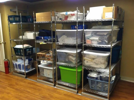 Quantum Chrome Wire Shelving 1