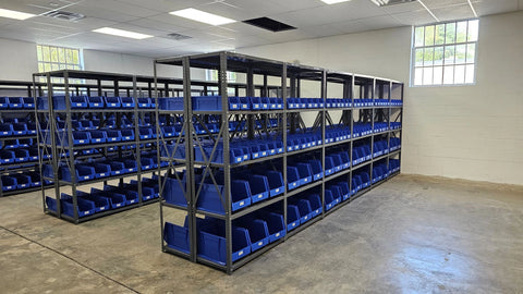 Bin Organizer with Large Stackable Bins