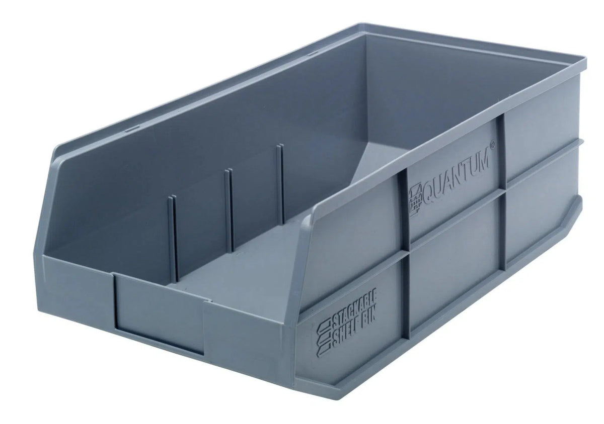 SSB485 | Carton of 6 - Industrial Storage Bins > Stackable Plastic Bins > Stackable Shelf Bins - Industrial 4 Less