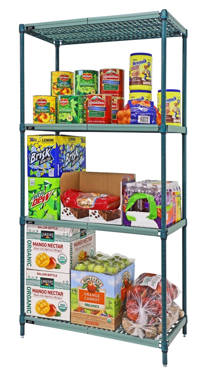 WPM63 - 2448GN | Epoxy & Plastic Mat Hybrid Shelving - Industrial 4 Less