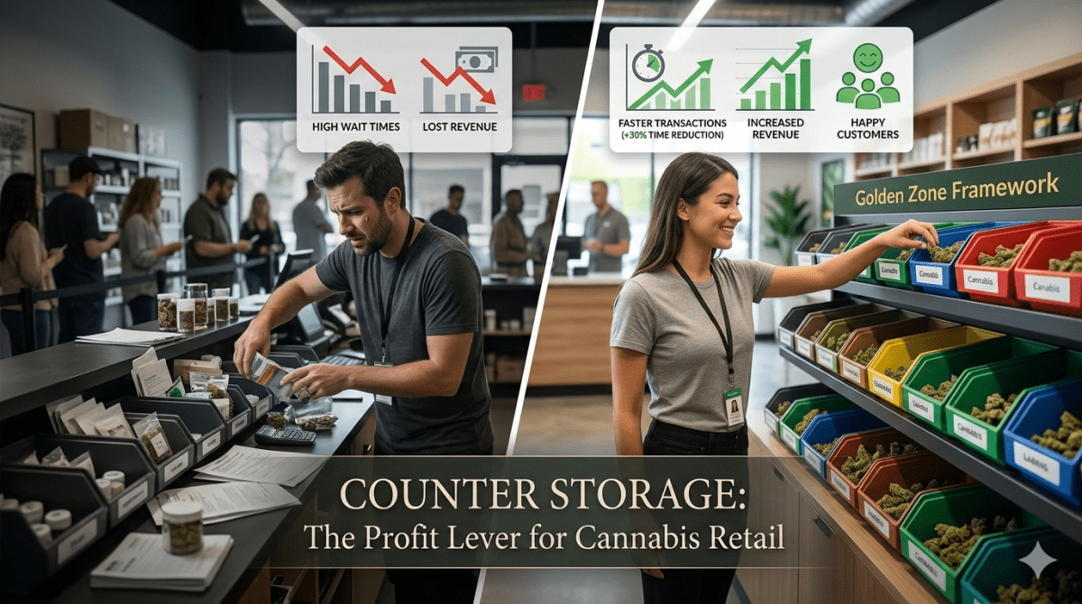 Behind-the-Counter Storage for Dispensary Budtenders: Speed, Compliance & Sales - Industrial 4 Less