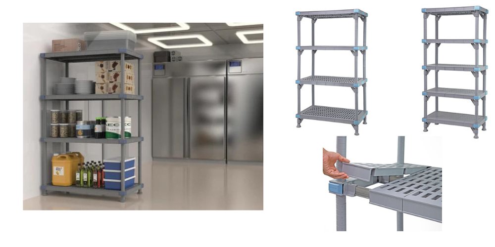 Benefits of Millenia™ Polymer Shelving for Commercial Kitchens and Walk-In Coolers or Freezers - Industrial 4 Less