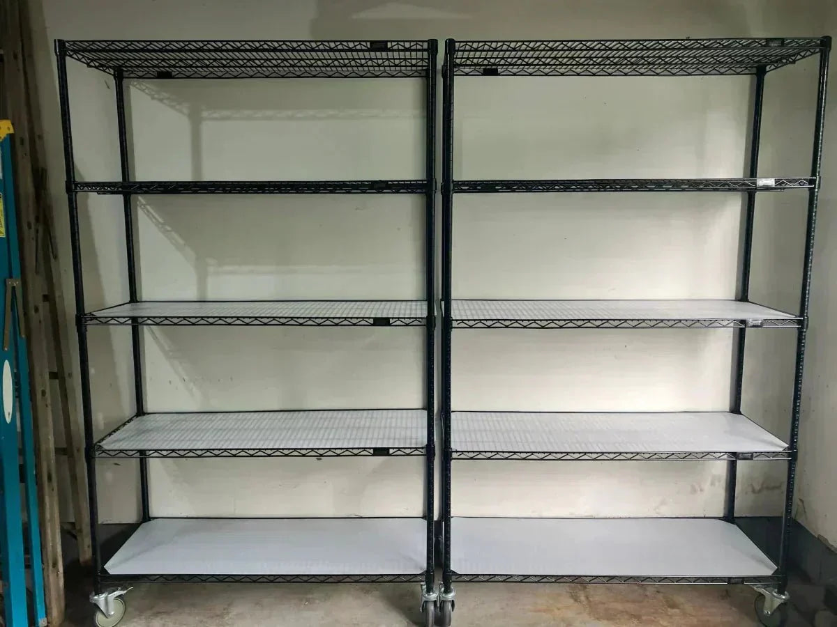 Customer Photos: Heavy-Duty Mobile Wire Shelving in Action