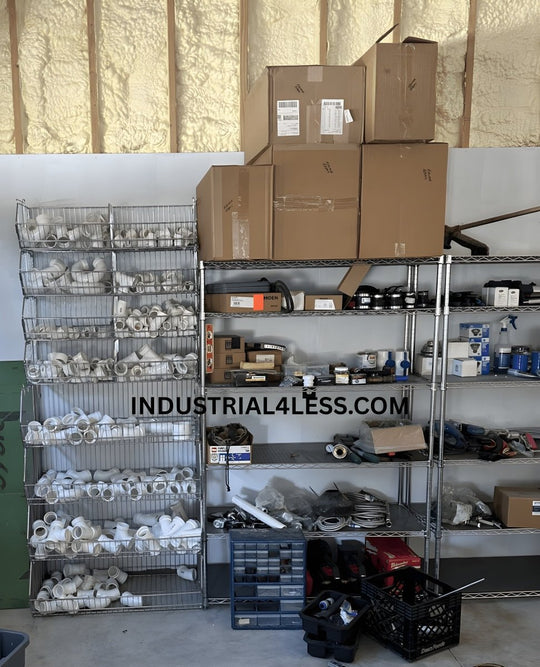 Customer Photos: Wire Basket Shelving for Plumbing Parts - Industrial 4 Less
