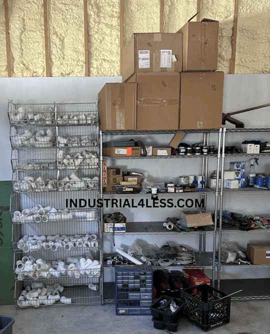 Customer Photos: Wire Basket Shelving for Plumbing Parts - Industrial 4 Less