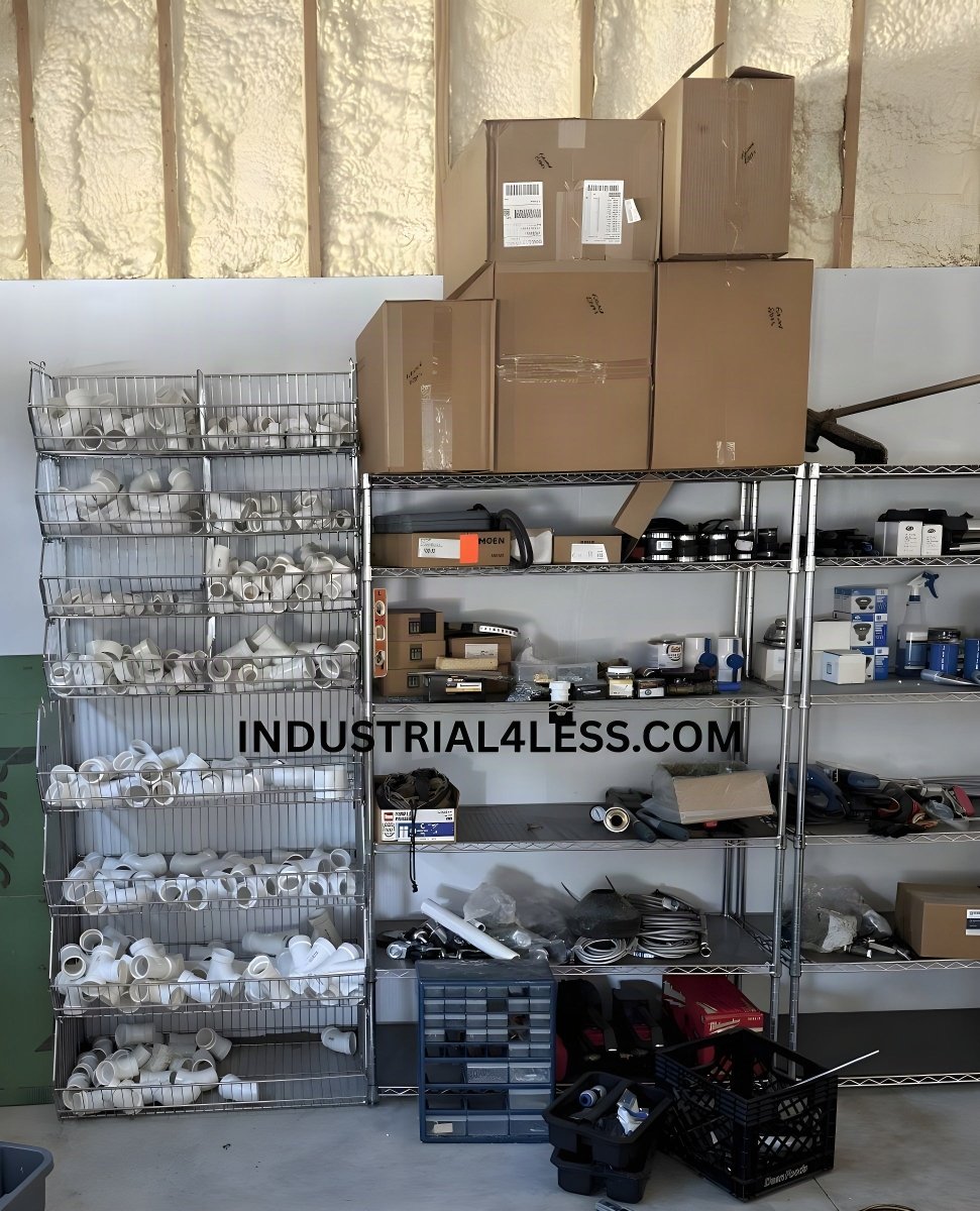 Customer Photos: Wire Basket Shelving for Plumbing Parts - Industrial 4 Less