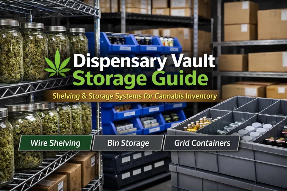 Dispensary Vault Storage Guide: Shelving & Storage Systems for Cannabis Inventory - Industrial 4 Less