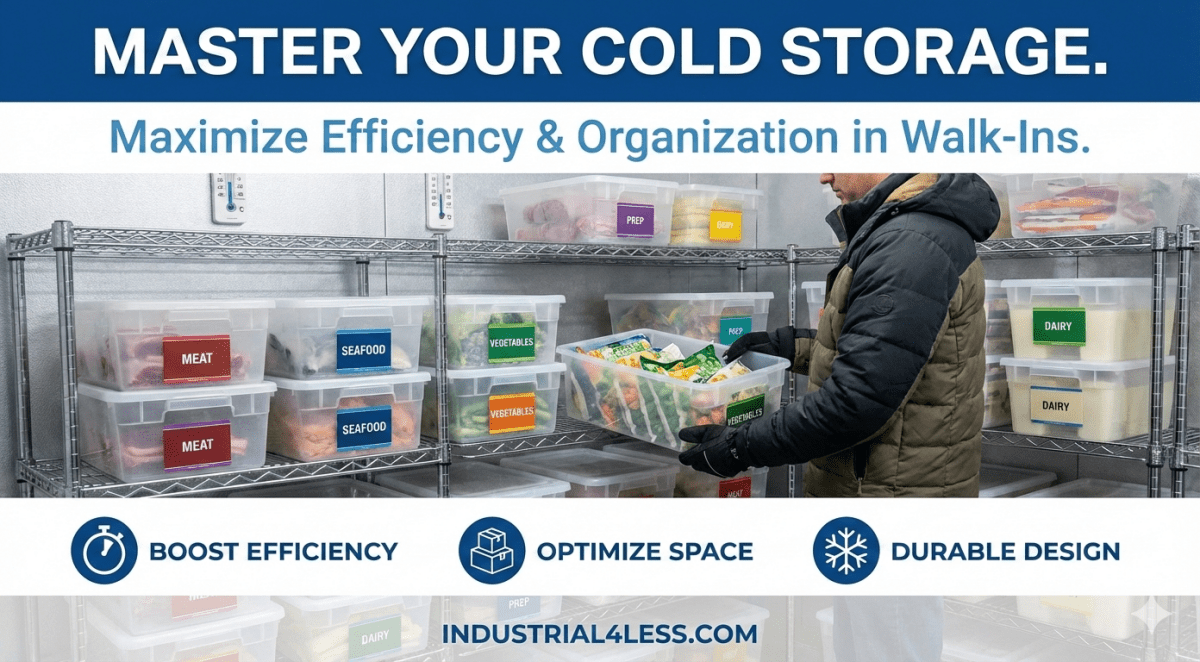Storage Bins for Walk-In Freezers and Coolers: Maximize Efficiency and Organization - Industrial 4 Less