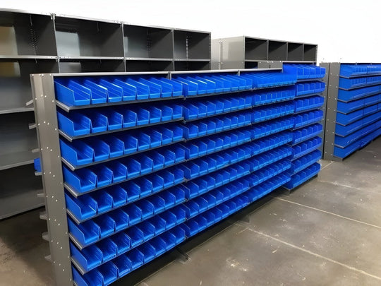 Why Every Warehouse Needs Gravity Shelf Bin Organizers - Industrial 4 Less