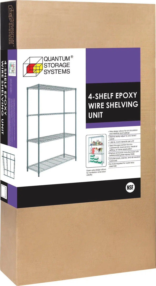 1 Box Shelving - Black Epoxy - Industrial 4 Less