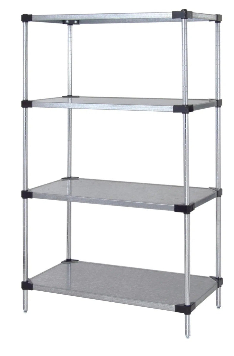 18 Gauge Galvanized Steel Shelving - Industrial 4 Less