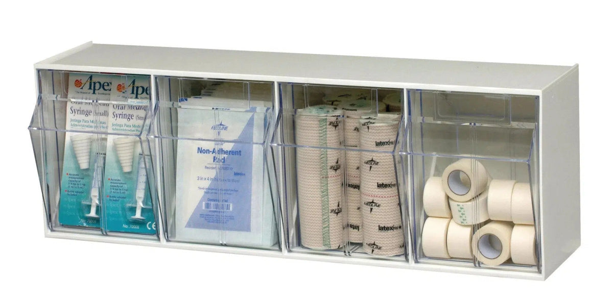 Quantum Clear Tip Out Bin Storage System - 5 Bin, Size: One Size