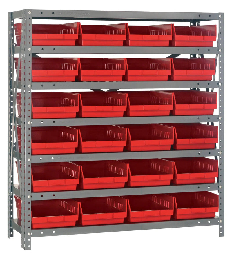 Shelving with Bins