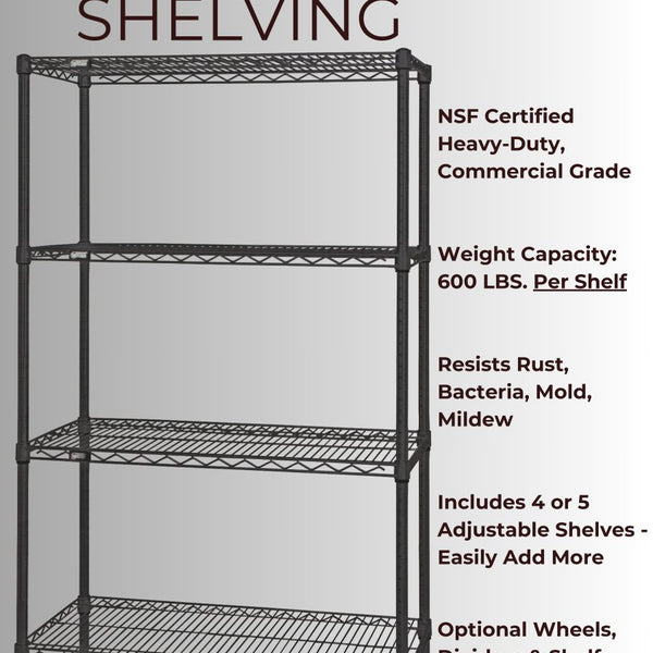 12 inch deep wire shelving discount