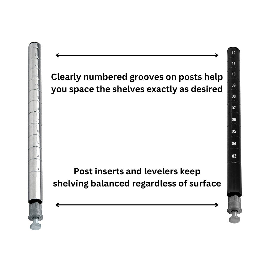 12" x 42" Epoxy Wire Shelving Unit - Industrial Wire Shelving > Epoxy Coated Wire Shelving - Industrial 4 Less