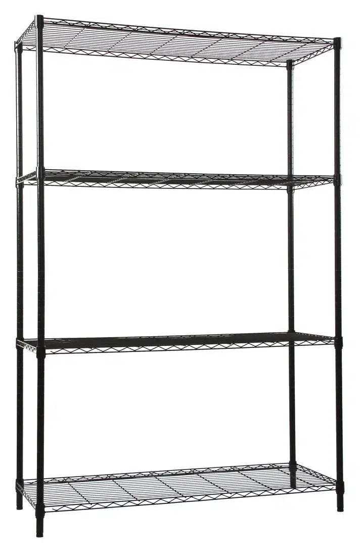 1236B | 12" x 36" Black Epoxy Shelving Unit - Commercial Wire Shelving > Black Epoxy Wire Shelving - Industrial 4 Less