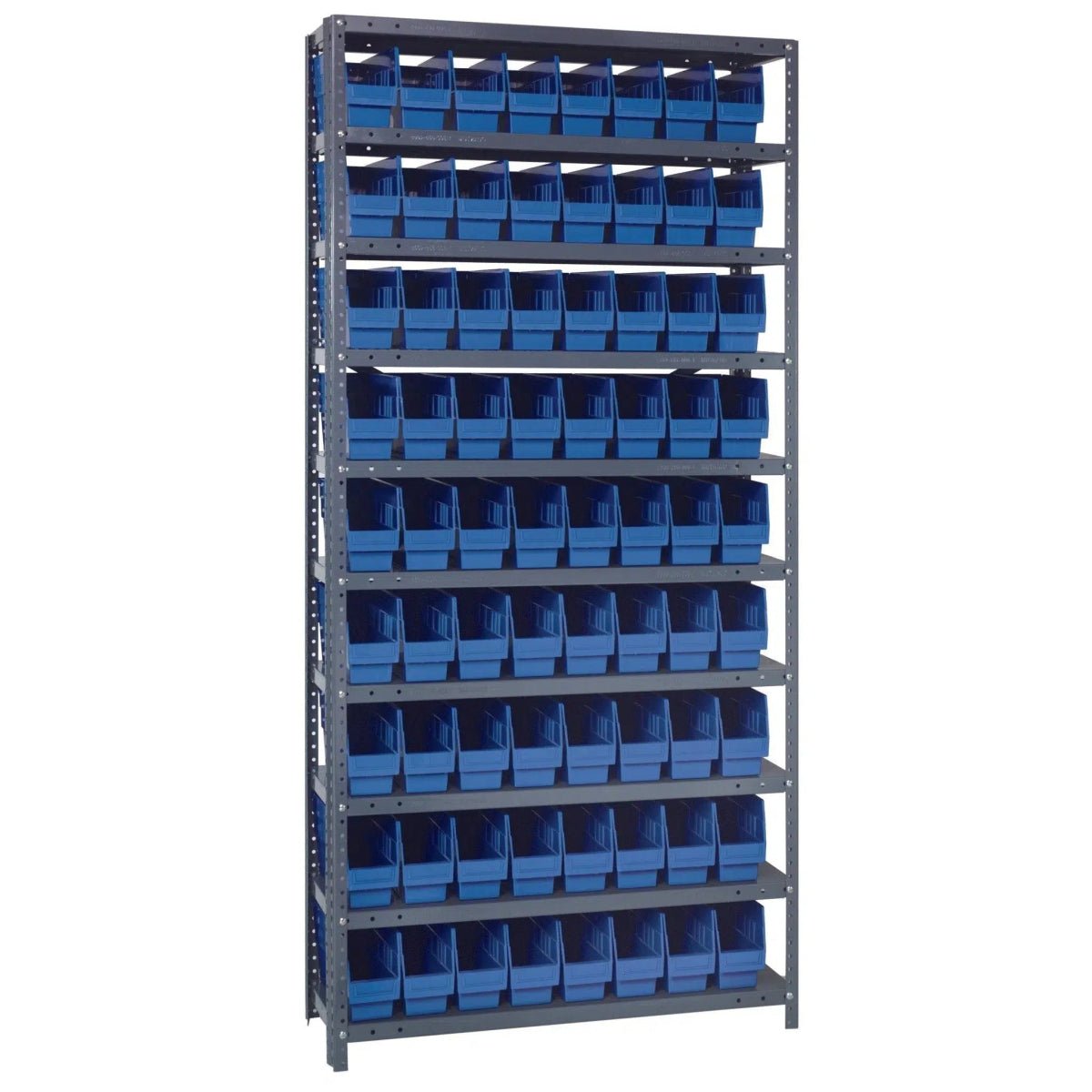 1275 - 201 | 12" x 36" x 75" Shelving Unit with 72 Bins - Industrial 4 Less