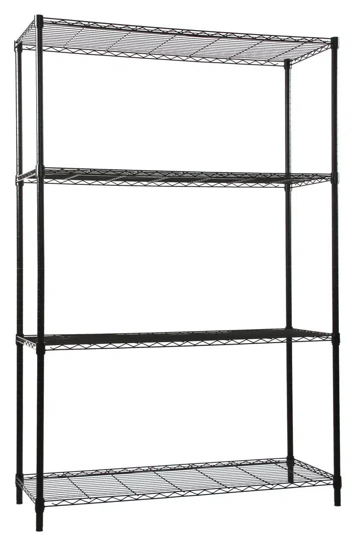 1860B | 18" x 60" Black Epoxy Shelving Unit - Industrial 4 Less