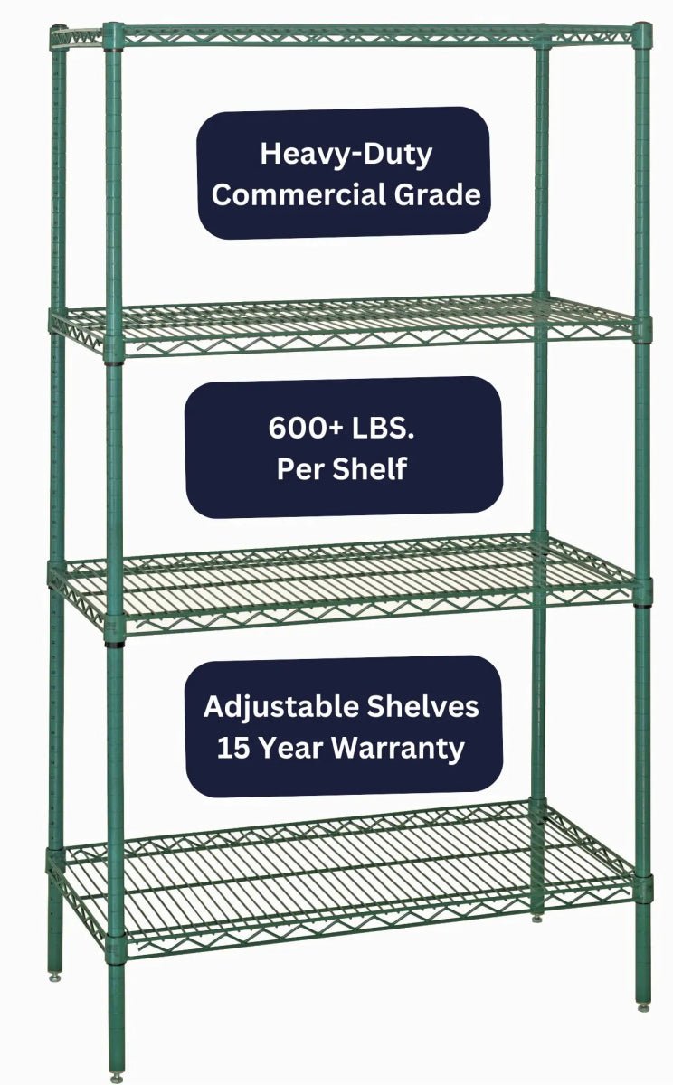 24" x 42" Epoxy Wire Shelving Unit - Industrial 4 Less