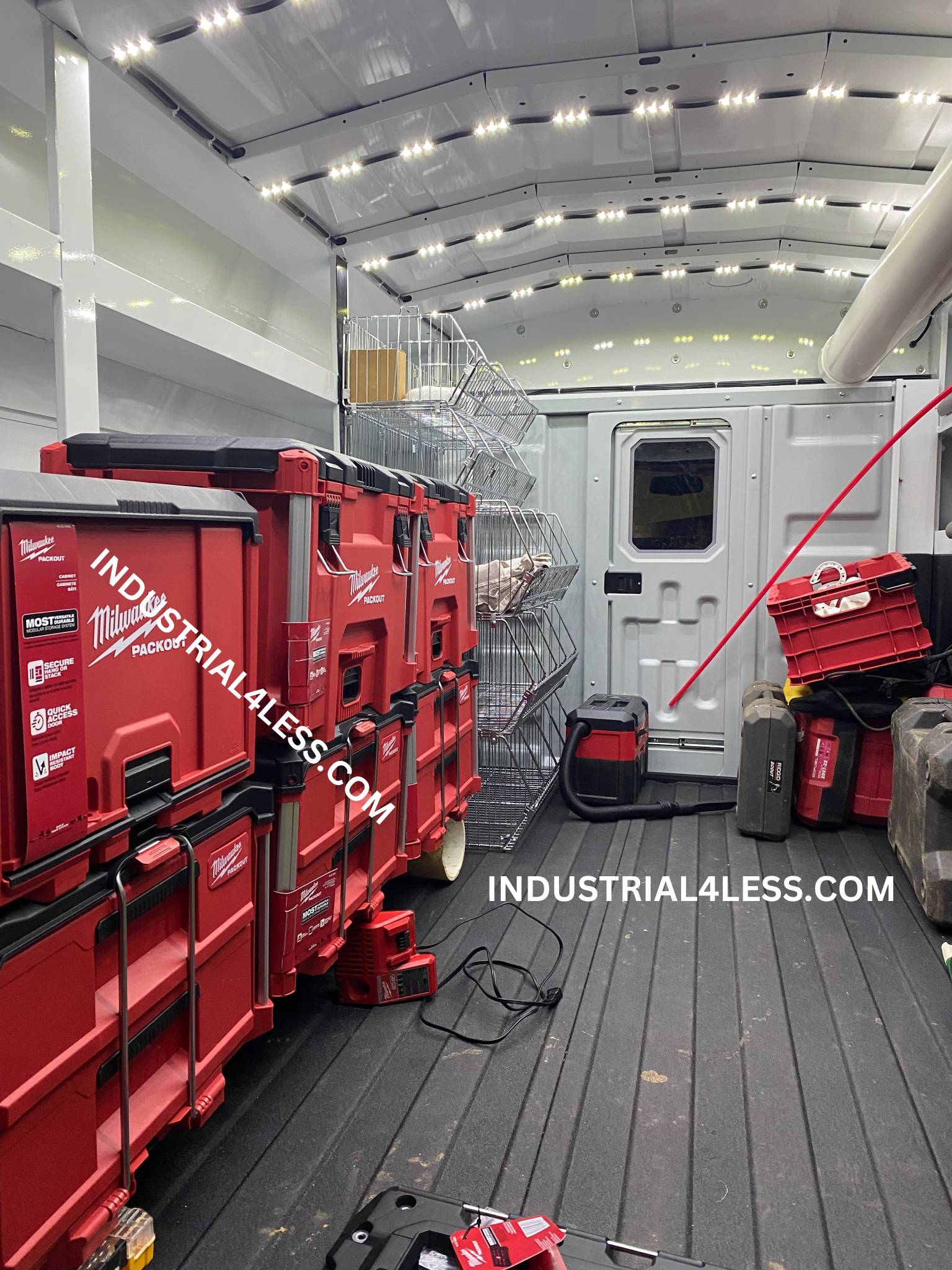 Heavy-Duty Wire Basket Shelving Unit