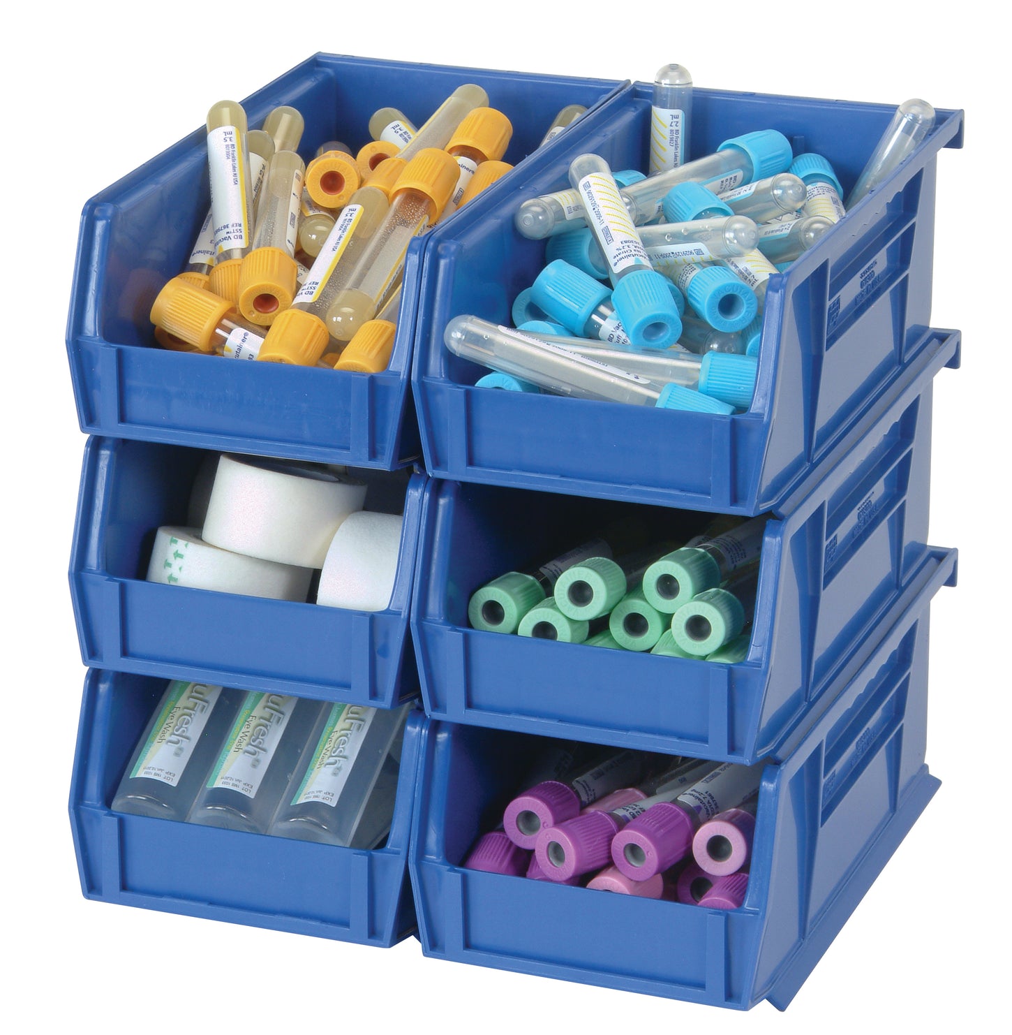 Warehouse Workshop Organization Plastic Stackable Storage Bins for