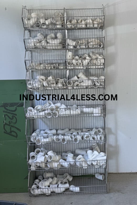 Wire baskets for PVC fittings