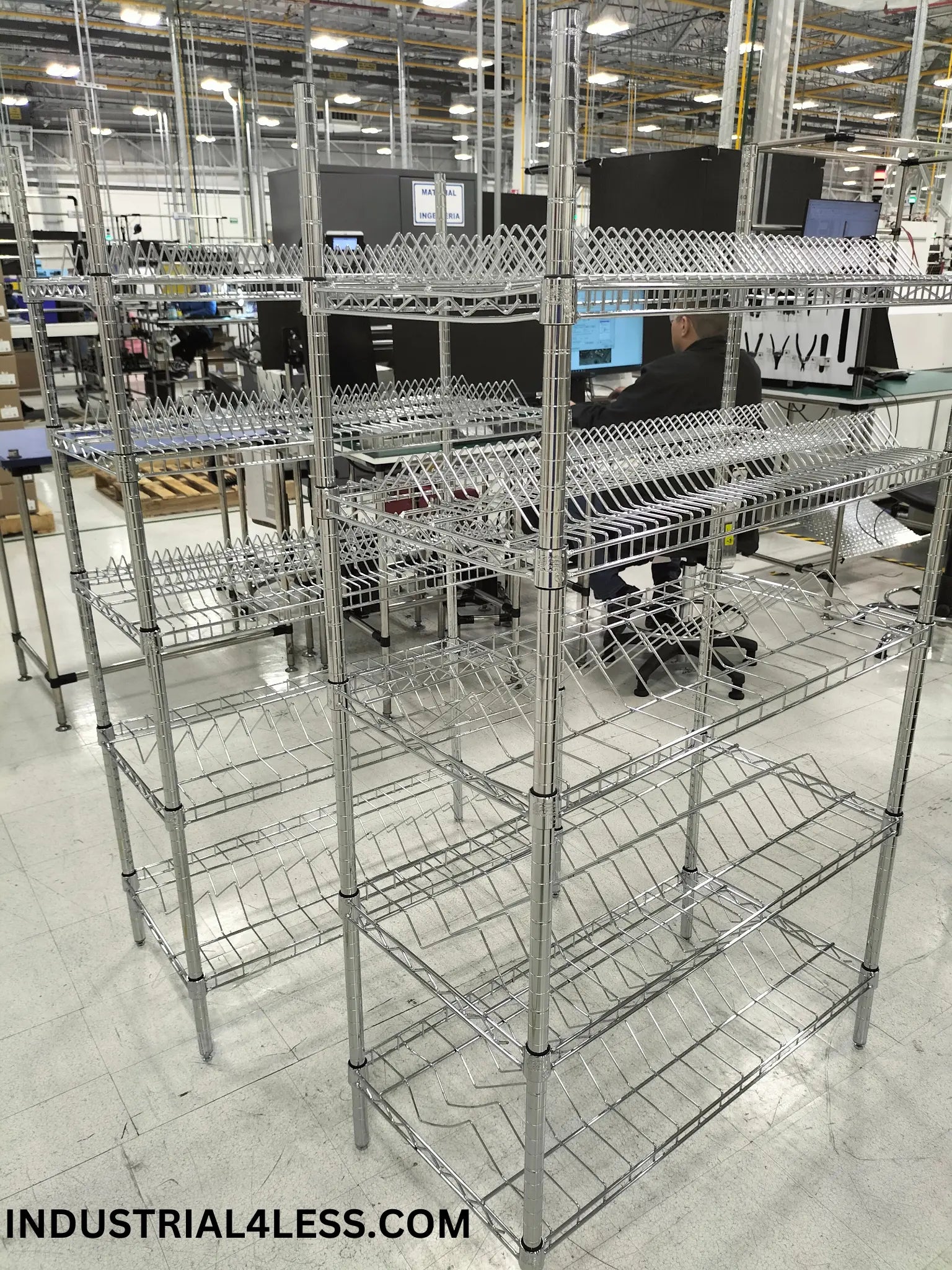 Wire Reel Shelving on Production Floor