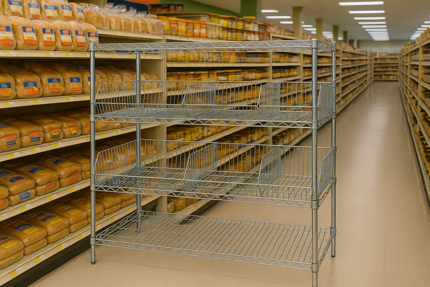Wire Basket Shelving