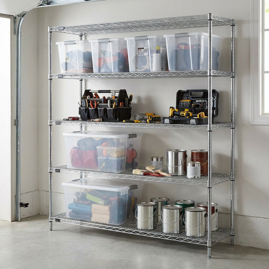 Chrome Wire Shelving